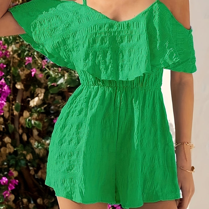 Romper – Schoudervrij Ontwerp & Elastische Taille