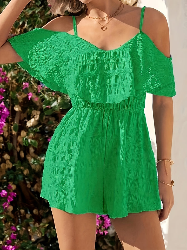 Romper – Schoudervrij Ontwerp & Elastische Taille