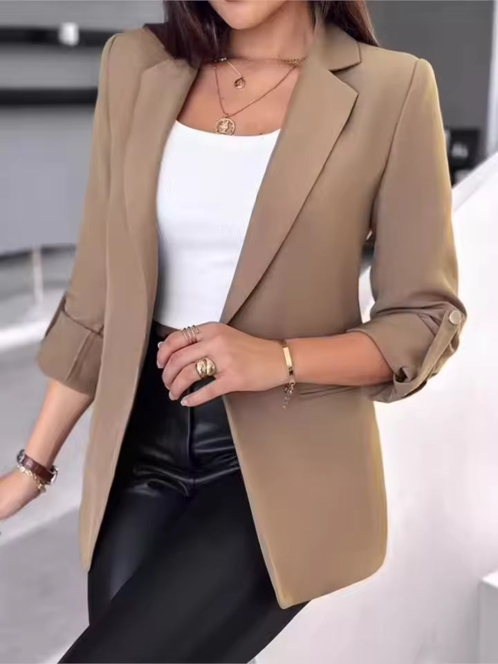 Blazer - Voorsluiting Zonder Knopen & Zacht Stofontwerp