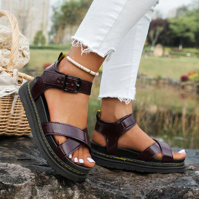 Sandalen - Kunstleer Bovenkant & Ondersteunende Zool