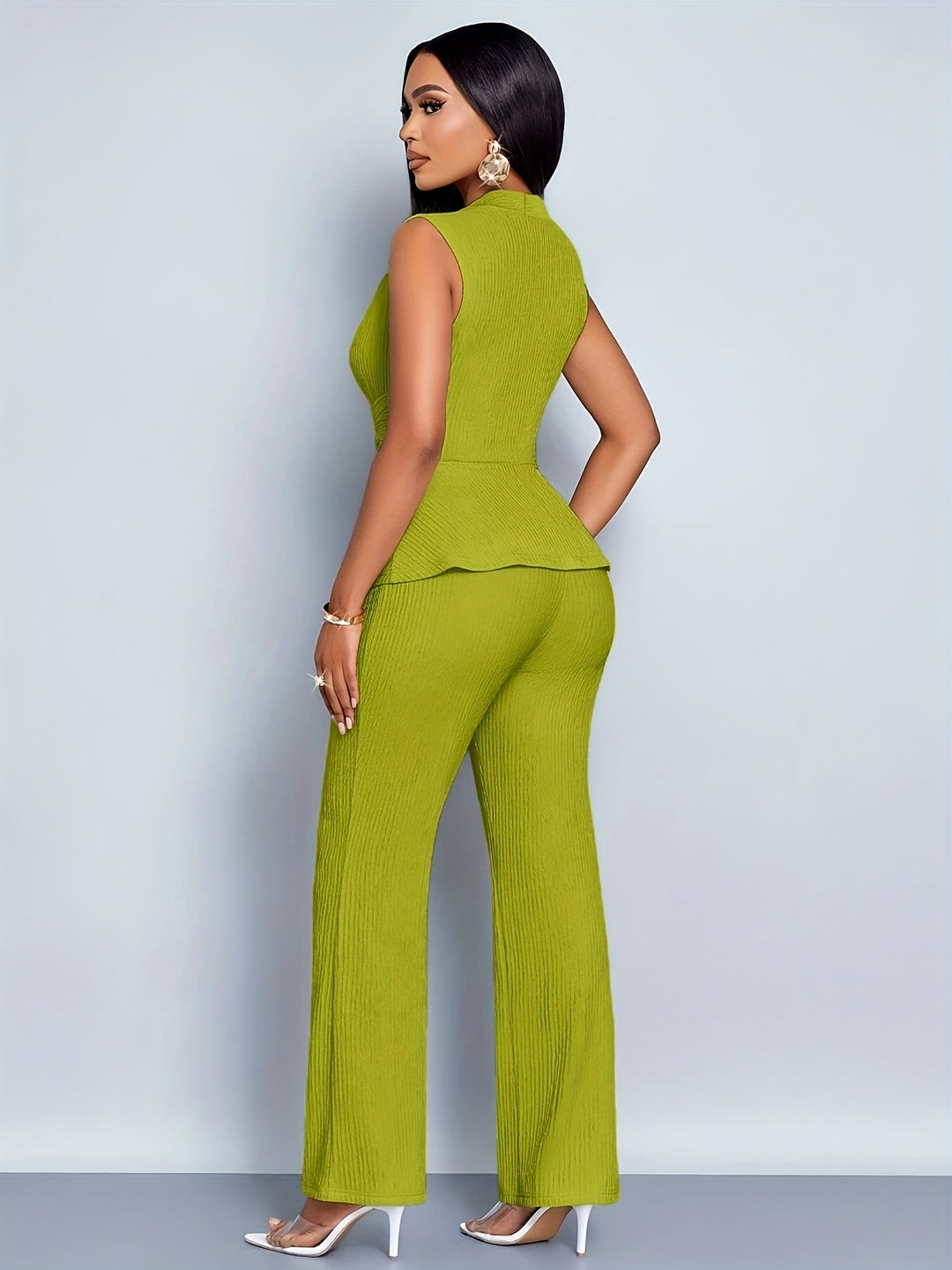 Set – Asymmetrische Top & Brede Pijpen