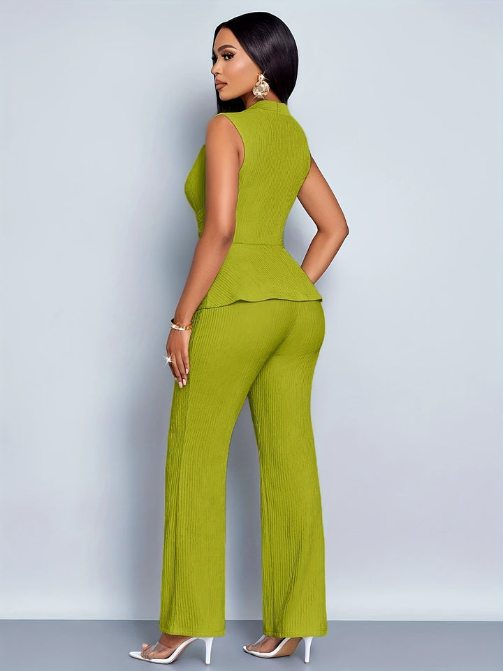 Set – Asymmetrische Top & Brede Pijpen