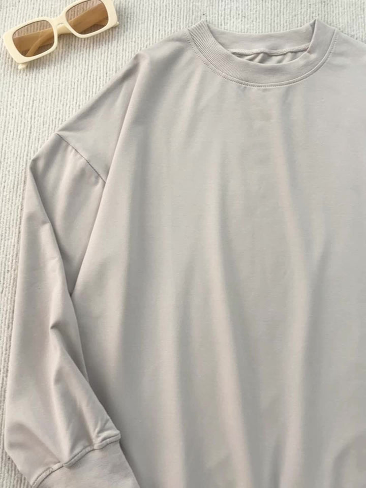 Set – Lange Top met Zijsplitten & Aansluitende Legging