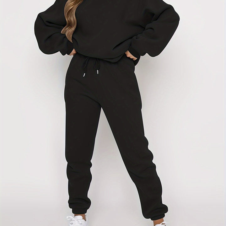 Set – Pullover met Los Model & Broek met Elastische Taille