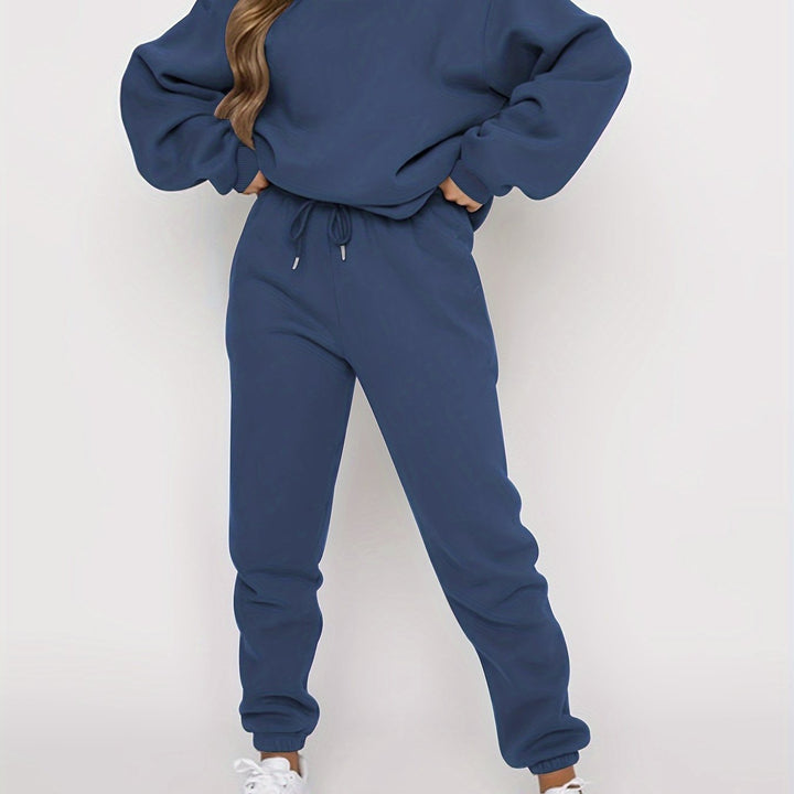Set – Pullover met Los Model & Broek met Elastische Taille
