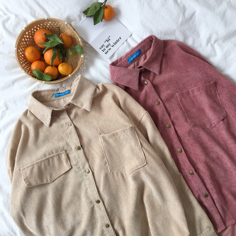Shirt met Lange Mouwen - Borstzakken & Relaxte Pasvorm