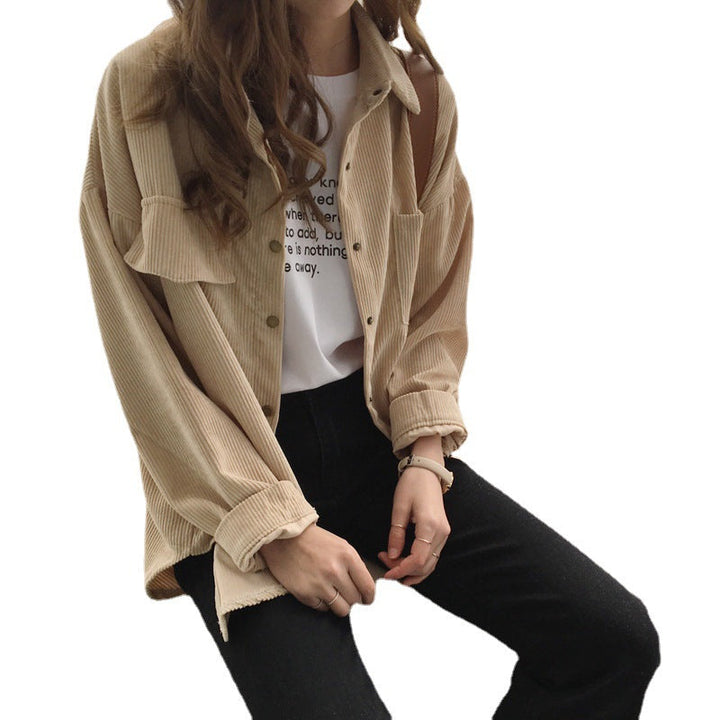 Shirt met Lange Mouwen - Borstzakken & Relaxte Pasvorm