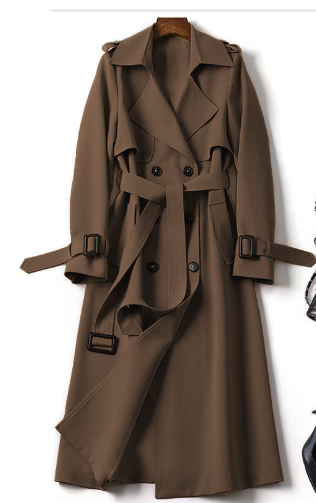 Stijlvolle warme trenchcoat voor koude dagen