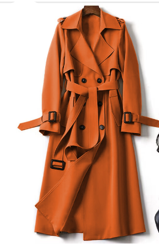 Stijlvolle warme trenchcoat voor koude dagen