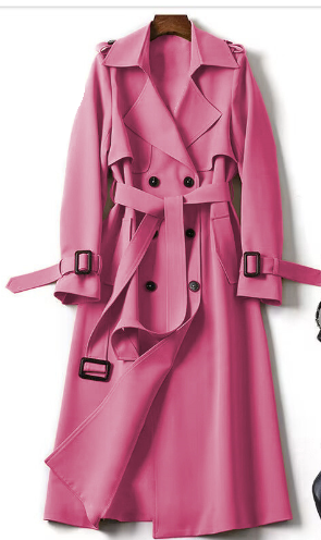 Stijlvolle warme trenchcoat voor koude dagen