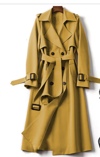 Stijlvolle warme trenchcoat voor koude dagen