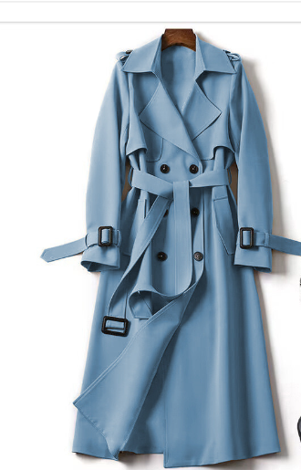 Stijlvolle warme trenchcoat voor koude dagen