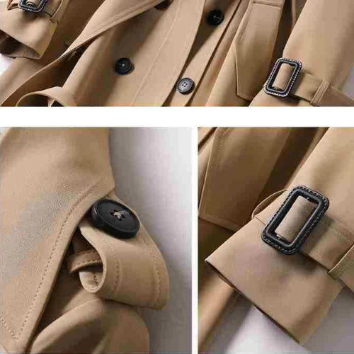 Stijlvolle warme trenchcoat voor koude dagen