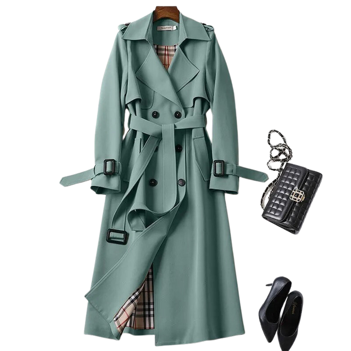 Stijlvolle warme trenchcoat voor koude dagen