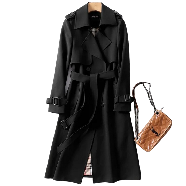 Stijlvolle warme trenchcoat voor koude dagen