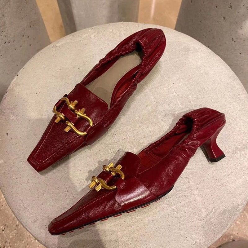 Stiletto Hakken – Schapenleer & Duurzame Rubber Zool