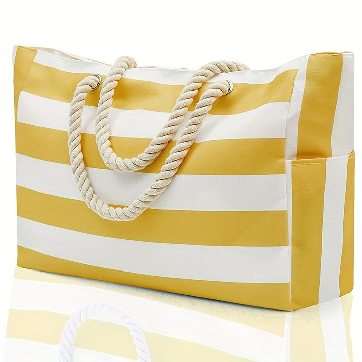 Strandtas – Boho Stijl met Ruime Inhoud & Meervoudig Gebruik