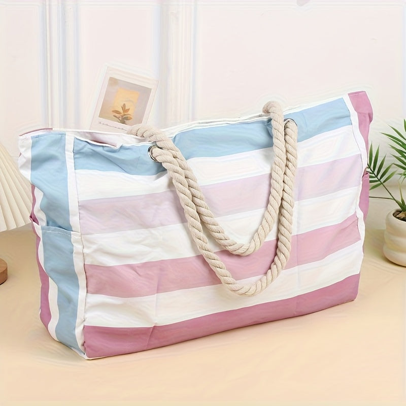 Strandtas – Boho Stijl met Ruime Inhoud & Meervoudig Gebruik