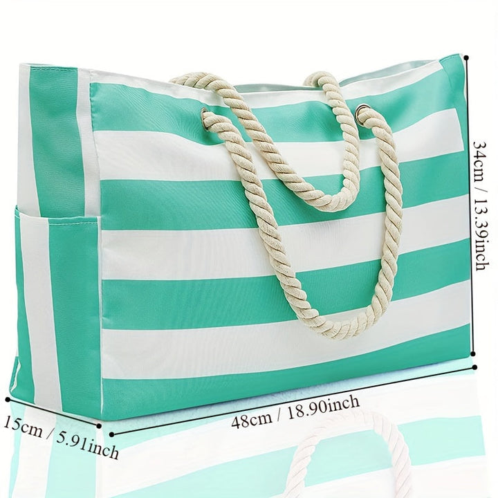 Strandtas – Boho Stijl met Ruime Inhoud & Meervoudig Gebruik