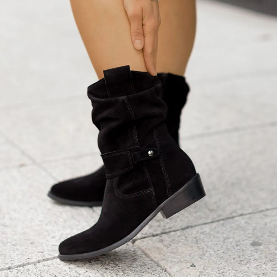 Suède Enkellaarsjes – Slouchy Vorm En Comfortabele Pasvorm