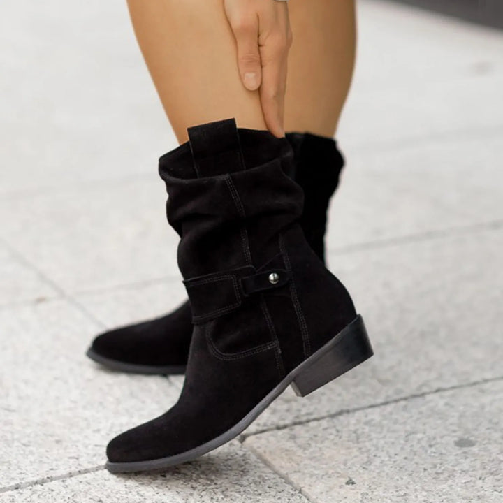 Suède Enkellaarsjes – Slouchy Vorm En Comfortabele Pasvorm