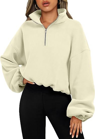 Sweatshirt – Halve Rits & Hoge Kraag