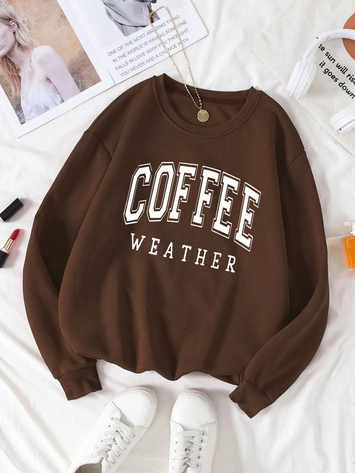 Sweatshirt Katoenmix – Grafische Print & Blijvende Positie