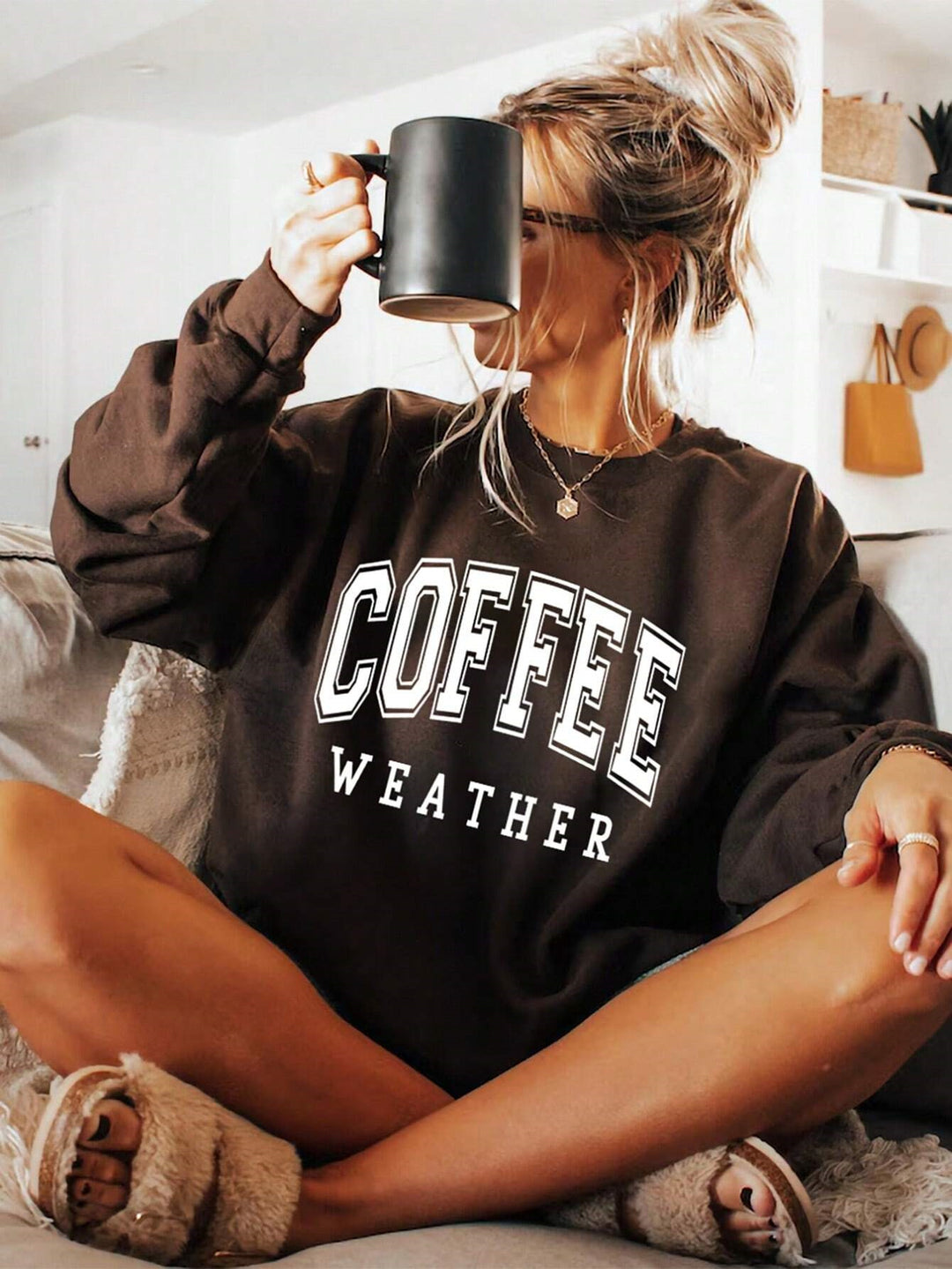 Sweatshirt Katoenmix – Grafische Print & Blijvende Positie