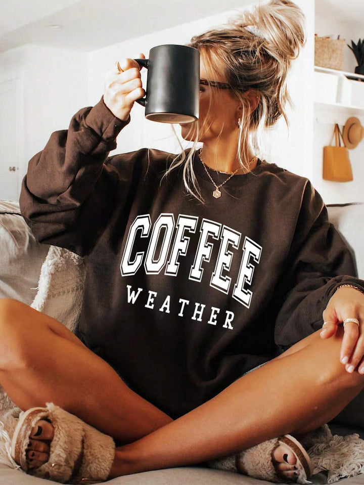 Sweatshirt Katoenmix – Grafische Print & Blijvende Positie