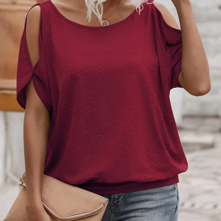 T-Shirt – Korte Mouwen & Tie-Back Detail