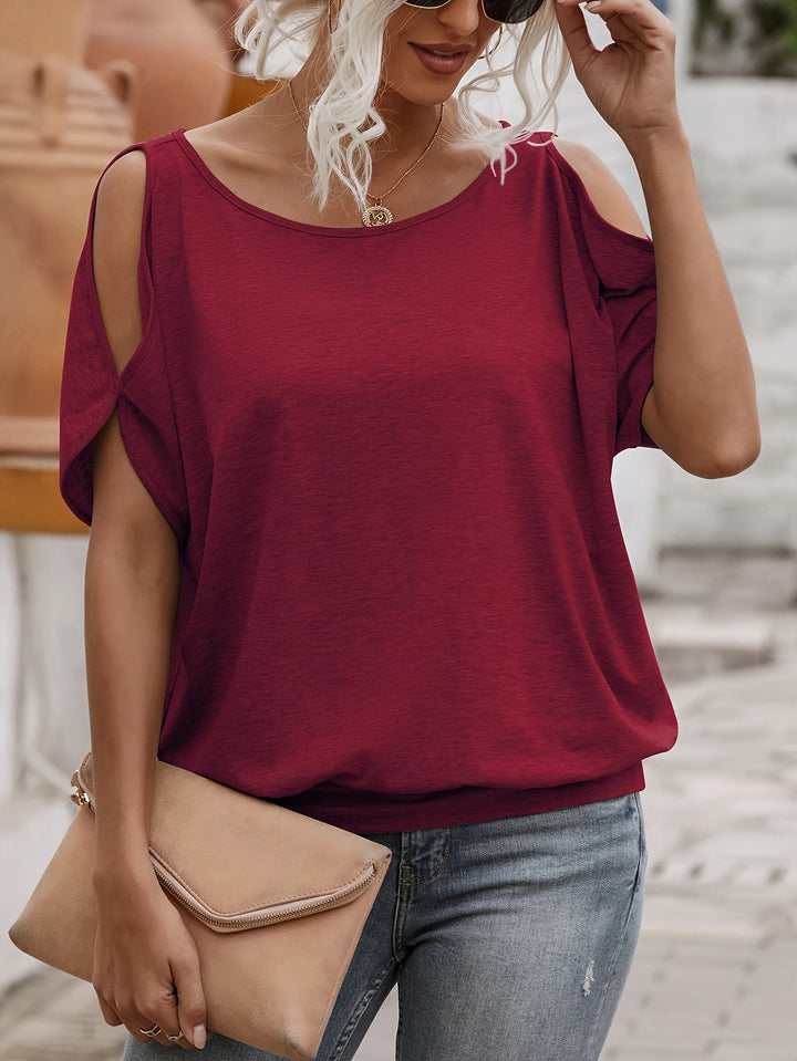 T-Shirt – Korte Mouwen & Tie-Back Detail