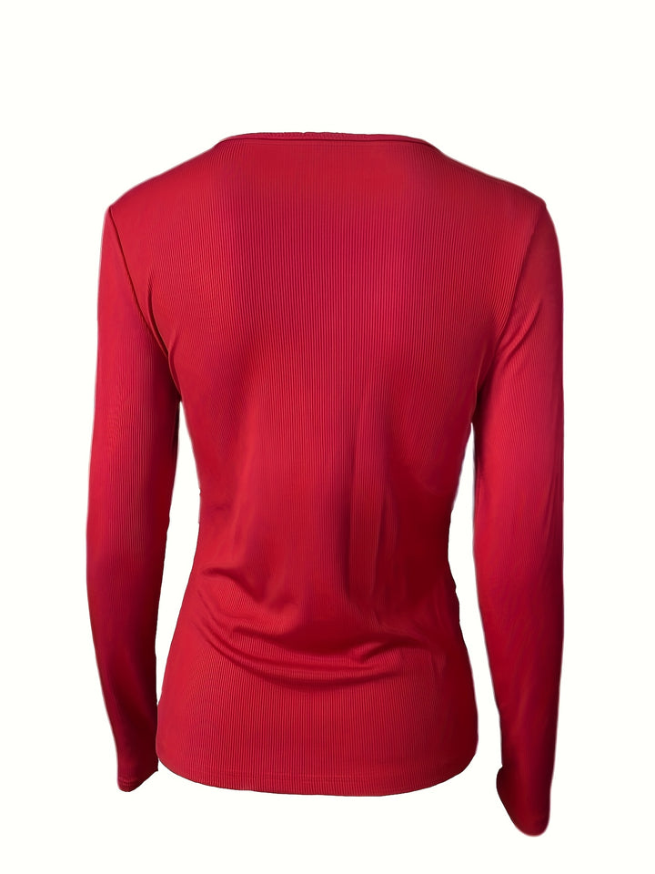 T Shirt – V Hals Met Kruisketting En Flexibele Vorm