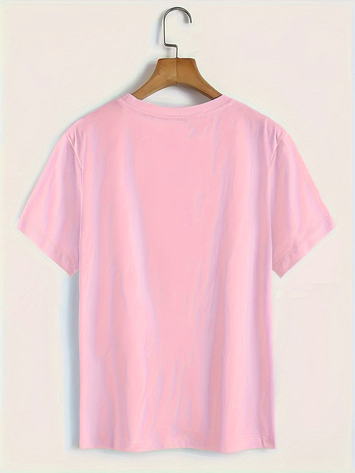 T-shirt met print – Korte Mouwen & Ronde Hals
