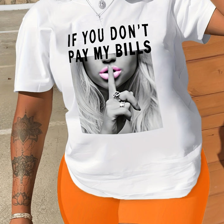 T-shirt met print – Korte Mouwen & Ronde Hals