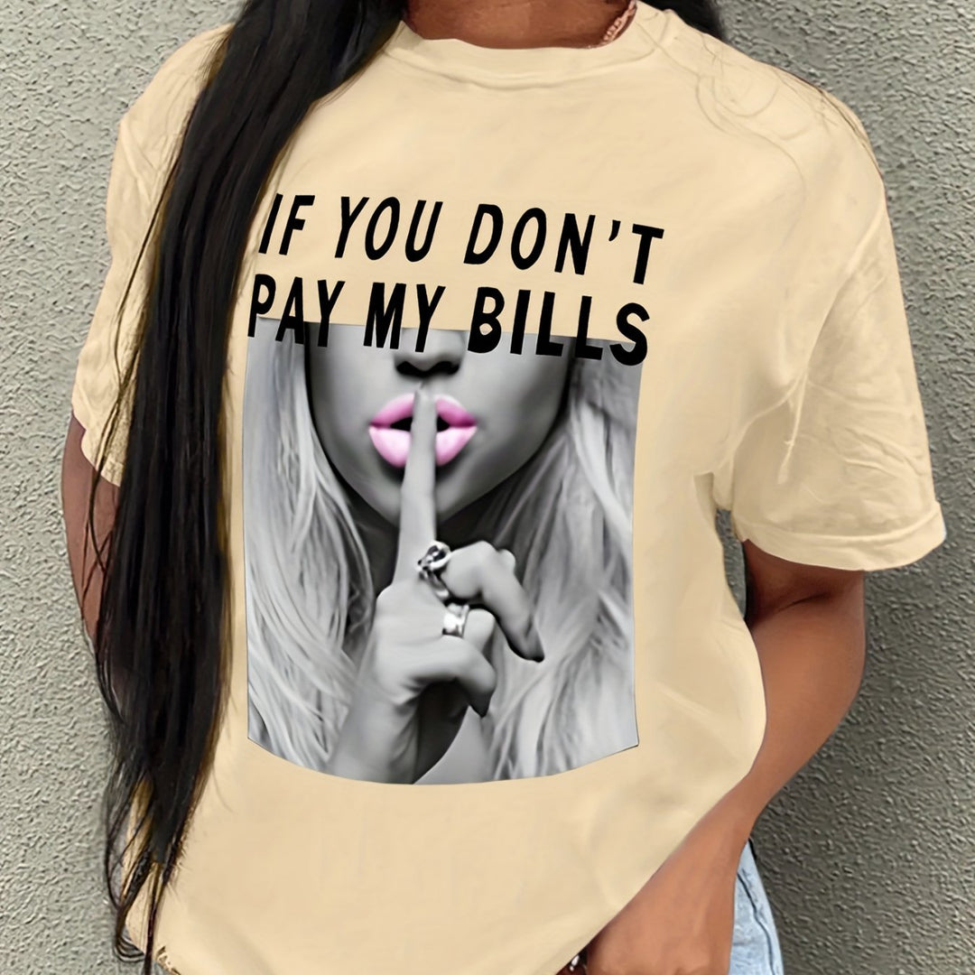 T-shirt met print – Korte Mouwen & Ronde Hals