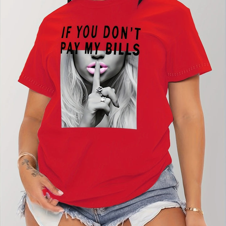 T-shirt met print – Korte Mouwen & Ronde Hals