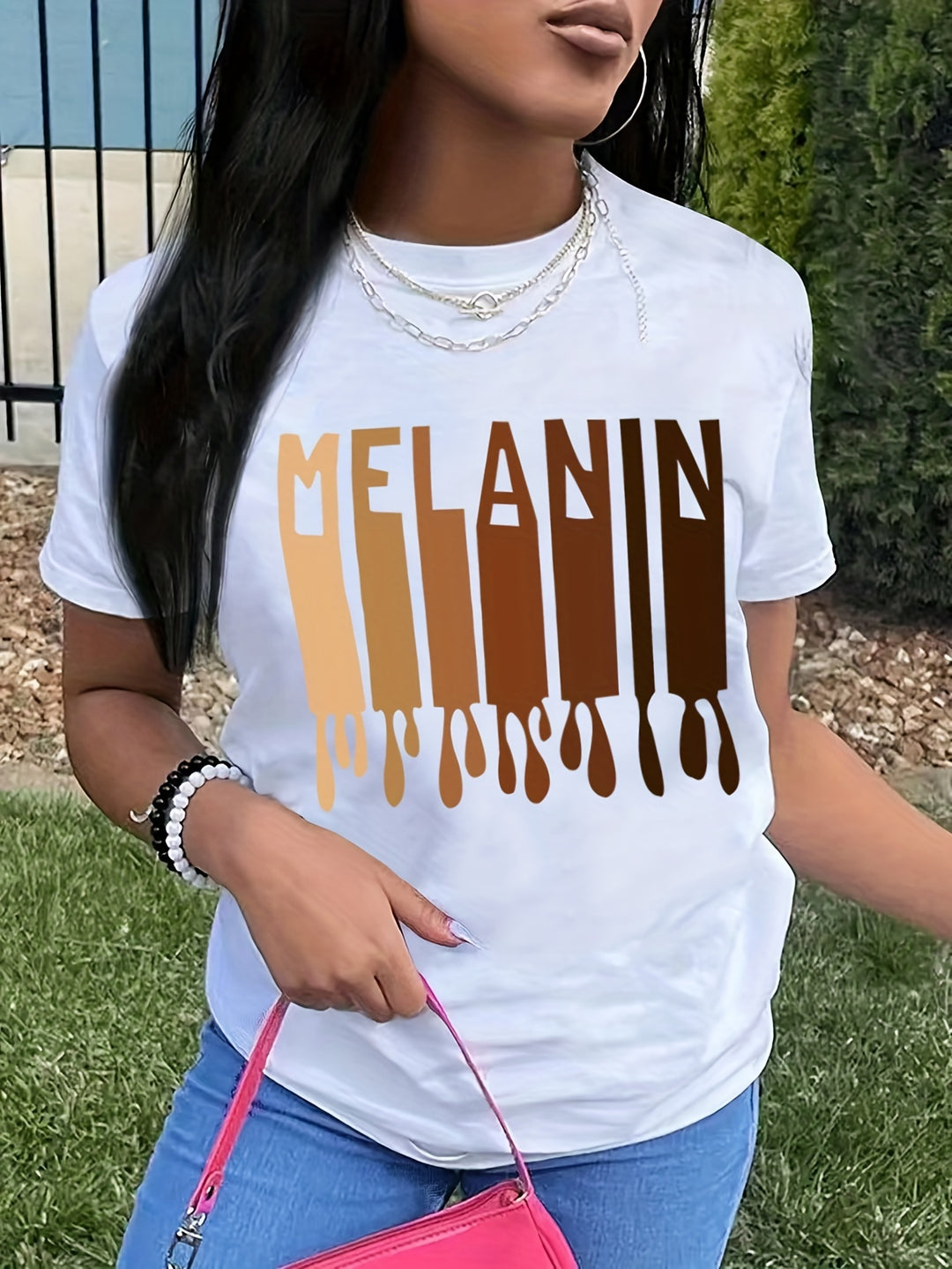 T-shirt met print – Korte Mouwen & Ronde Hals