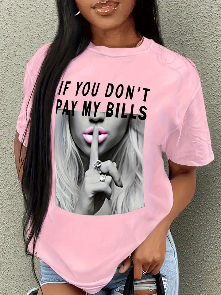 T-shirt met print – Korte Mouwen & Ronde Hals