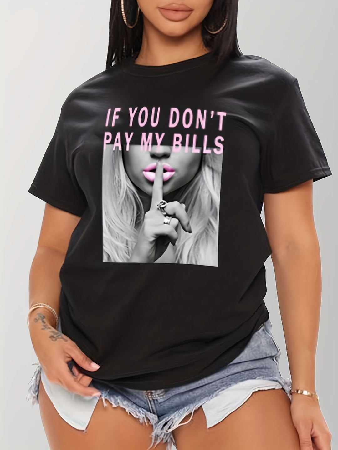 T-shirt met print – Korte Mouwen & Ronde Hals