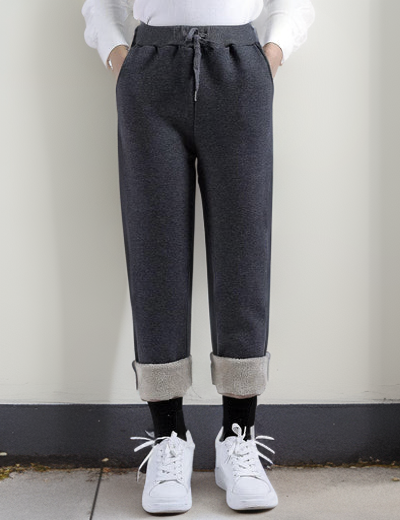 Tanja - Warme met sherpa gevoerde joggingbroek in fleece
