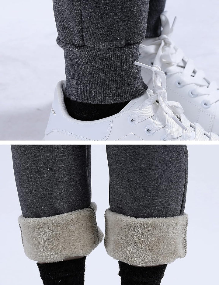 Tanja - Warme met sherpa gevoerde joggingbroek in fleece