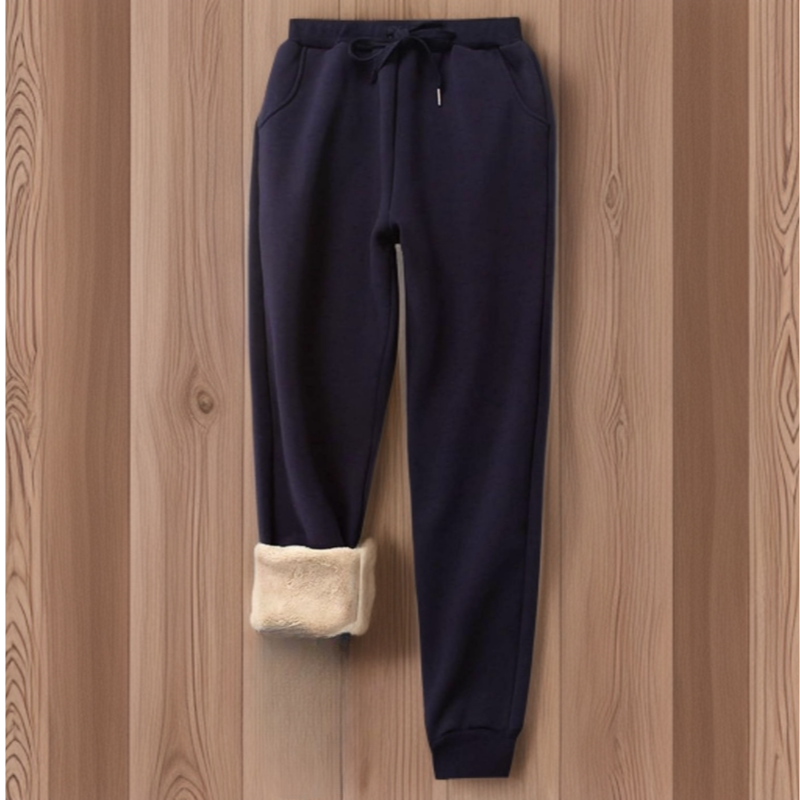 Tanja - Warme met sherpa gevoerde joggingbroek in fleece