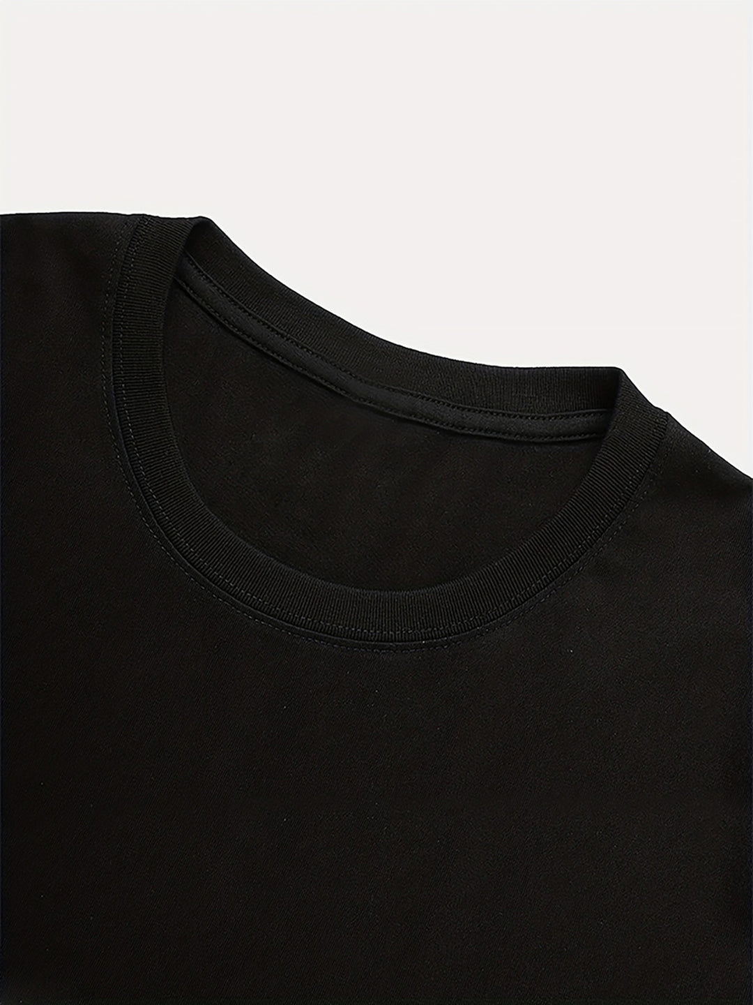 Tee Jurk - Bloemen Grafische Print & Crew Neck Design