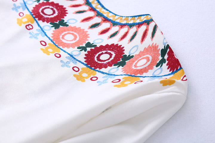 Top en Rok Set – Gedrukte Stof & Losse Pasvorm
