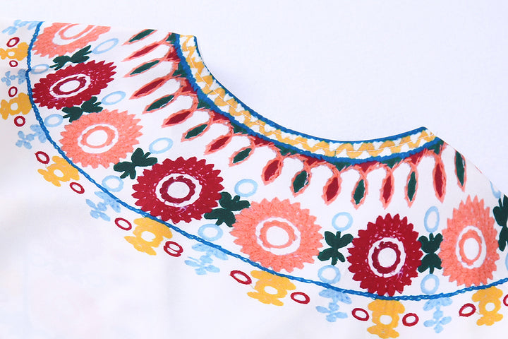 Top en Rok Set – Gedrukte Stof & Losse Pasvorm