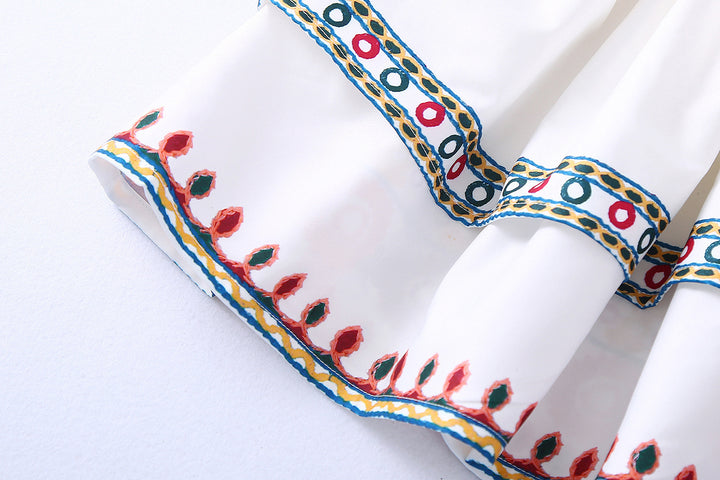 Top en Rok Set – Gedrukte Stof & Losse Pasvorm