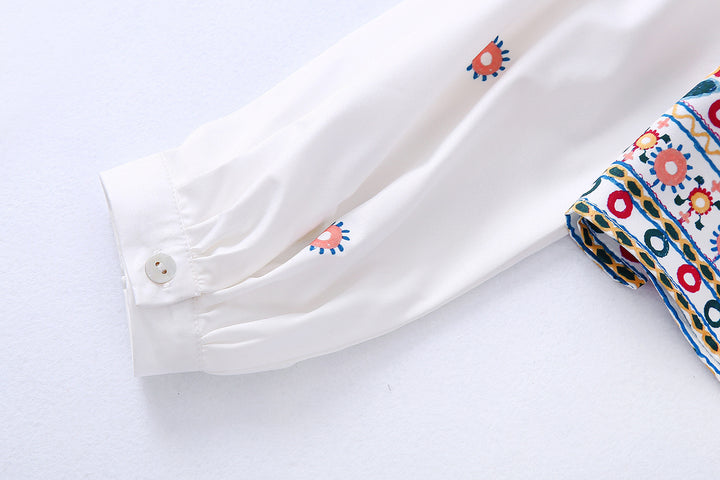 Top en Rok Set – Gedrukte Stof & Losse Pasvorm