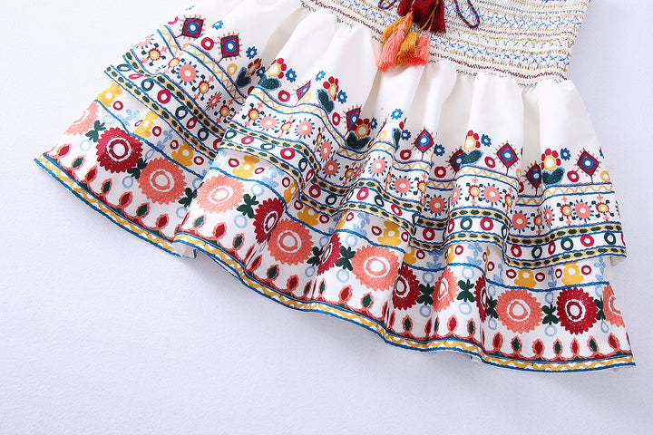 Top en Rok Set – Gedrukte Stof & Losse Pasvorm