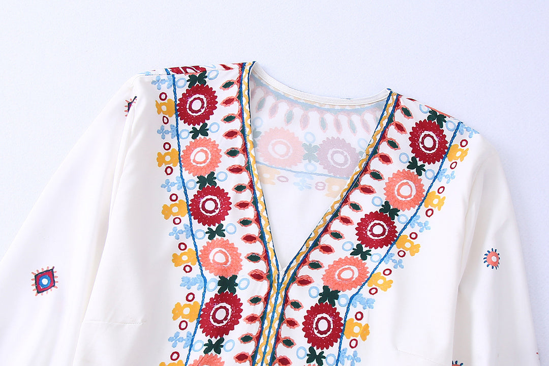 Top en Rok Set – Gedrukte Stof & Losse Pasvorm