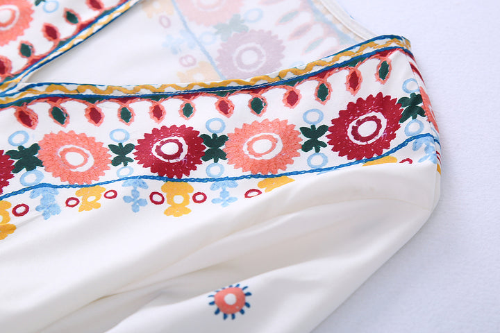 Top en Rok Set – Gedrukte Stof & Losse Pasvorm
